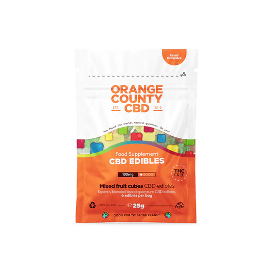 CBD Gummies Cube Orange County Grab Bag 100mg