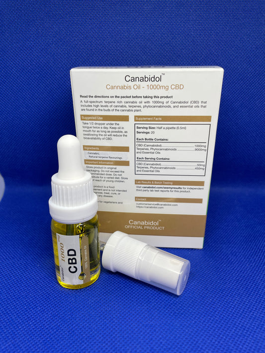 CBD Canabidol Oil 1000mg Oil