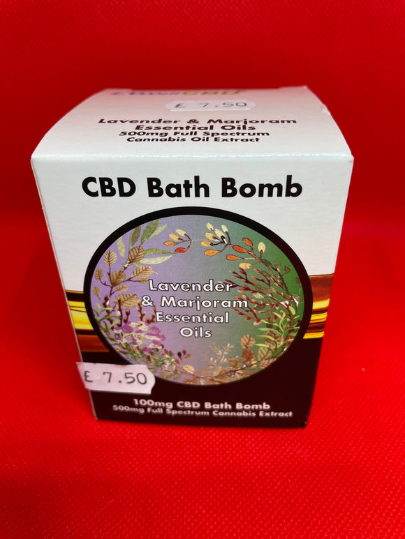 CBD Bath Bomb Lavender & Marjoram