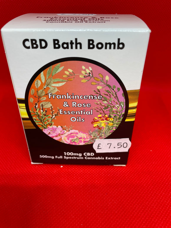 CBD Bath Bomb Frankincense & rose