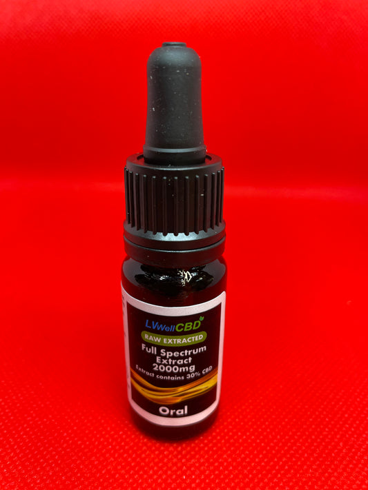 CBD 2000mg Oil Raw Cookie Flavour