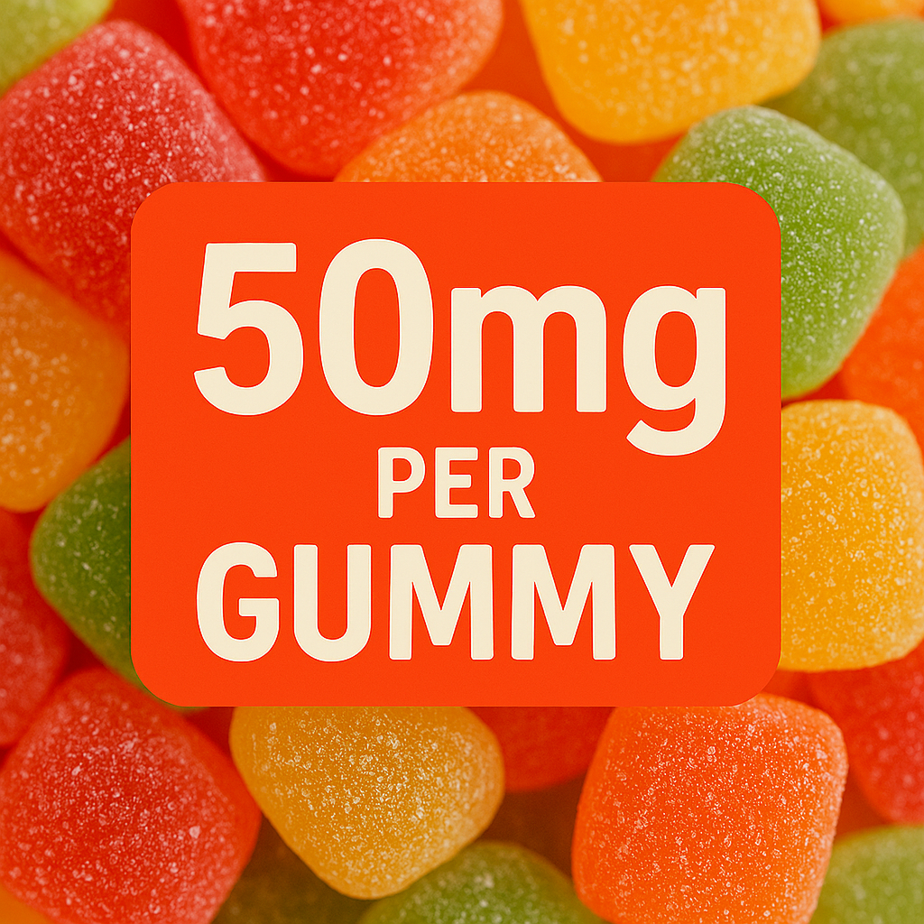 CBD Gummies Cubes Orange County 50mg each
